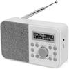 MangoKit PR2S Radio Digitale DAB,DAB+ e Radio FM da cucina,altoparlante Bluetooth, Personale con Display,sveglia e orologio,40 stazioni preimpostate,cuffie, Batterie e Alimentazione a rete-Grigio