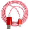 System-S Cavo USB 3.1 luminoso da 1 m tipo C a 2.0 tipo A, adattatore in rosso