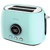 Cecotec Tostapane digitale ClassicToast 8000 Blu Double. 800W, display digitale, 2 Slot, 3 funzioni predefinite, 6 livelli di potenza