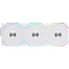 Lian Li Ventola Lian Li UNI FAN TL Wireless ARGB PWM 120 mm Triple Fan Kit - Bianco - 3 Pack - Bianca