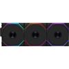 Lian Li Ventola Lian Li UNI FAN TL Wireless ARGB PWM 120 mm Triple Fan Kit - Nero - 3 Pack - Nera