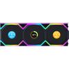 Lian Li Ventola Lian Li UNI FAN SL Wireless LCD ARGB PWM 120 mm Triple Fan Kit- Nero - 3 Pack - Nera