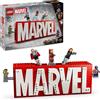 LEGO Logo e Minifigure MARVEL - Modellino da Costruire con Supereroi Leggende di