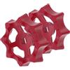 Cabilock Maniglia per Rubinetto Valvola a Saracinesca in Plastica Rossa Foro Quadrato 7x7 Mm, Set da 2 Pezzi, Maniglia Volantino Esterna Resistente per Raccordo Idrico Industriale
