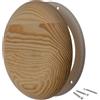 LIRAST Ø 125mm Diffusore in Legno per Sauna - Valvola a Disco Regolabile - Rotonda Griglia di Ventilazione