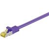 Goobay Cavo patch RJ45 CAT 6A S/FTP (PiMF), 500 MHz con cavo grezzo CAT 7, viola, 30 m - Rivestimento del cavo privo di alogeni LSZH, rame, connettore RJ45 (CAT 6A)