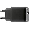 DINIC Adattatore di ricarica USB C+A 20W, nero