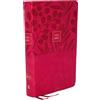 Thomas Nelson Holy Bible: New King James Version, Reference Bible, Personal Size, Pink, Leathersoft, Red Letter Edition, Comfort Print