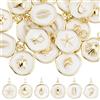 Beebeecraft 24 pz 6 Stili Oceano Ciondoli Smaltati Placcati Oro 18K Stella Marina Conchiglia Tartaruga Delfino Conchiglia Animali Marini Ciondoli per La Creazione di Gioielli Artigianato Estivo Fai