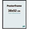 yd. Your Decoration - Cornice 38x52 cm - Cornice poster in plastica con vetro sintetico - Vetro artistico trasparente - Nero Opaco - Paris