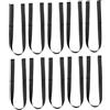 TOYANDONA 10 Pezzi Cinghia Portasci Nera in Nastro Resistente Spallinatore per Trasporto Facile e Protezione Attacchi Sci e Bastoncini Accessori Sciatori