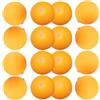 TOYANDONA 60 Palline Pingpong Plastica ABS con Fori per Allenamento Macchina, Palline Perforate Gialle per Scopo Training
