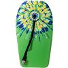 WAHU - BODY Board per bambini - 84 cm - Capacità fino a 122 cm / 30 kg - Tavola da Surf per bambini in XPE con cinghia elastica regolabile brevettata - Facile da trasportare - Per giocare, Scivolo in