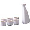 Baoblaze Set da sake giapponese in porcellana, composto da caraffa in ceramica e 6 tazze, ideale per il tè, perfetto come decorazione per la casa, B