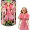 Mattel Universal Wicked - Glinda Cantante, bambola snodata con look ispirato al film, outfit rimovibile e accessori inclusi, canta Popular, giocattolo per bambini, 4+ anni, JLG49