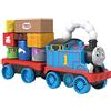 THOMAS & FRIENDS Fisher-Price Thomas & Friends Wobble Cargo Stacker Train, push-along engine with stacking blocks for toddlers and kids ages 2 years and up