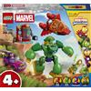 LEGO Marvel 11211 Loki vs. Team Iron Man, Giocattolo da Supereroi con Action Figure Mech e 4 Minifigure, Regalo Bambini 4+
