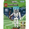LEGO Minecraft 21594 Scheletro, Action Figure Giocattolo di Mob con Elmo di Diamante, Arco e Frecce, Base in Erba, Regalo 10+