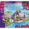 LEGO Friends 42676 Divertente Giornata al Parco Acquatico, Giocattolo con Scivolo, 2 Mini Bamboline e 4 Animali, Regalo da 6+