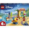 LEGO Disney | 43280 Divertimento in Spiaggia con Lilo e Stitch, Giochi Didattici, 2 Negozi, Giostra e 2 Minifigure, Regalo 4+