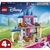 LEGO Disney Princess | 43283 Castello degli Amici Animali di Cenerentola, Gioco Didattico con Mini Bambolina, 4 Animali, 4+