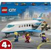 LEGO City 60492 Jet Passeggeri, Modellino di Aereo Giocattolo con 4 Minifigure e Accessori, Giochi Didattici, Regalo per 4+