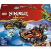 LEGO NINJAGO 71864 Veicoli Combinanti di Kai e Cole, con Macchina e Moto Giocattolo e 3 Minifigure, Regalo per Bambini da 7+