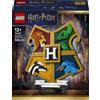 LEGO Harry Potter 76462 Stemma della Casa di Hogwarts, Giocattolo Wall Art 3D con Animali, Regalo di Compleanno per Bambini 12+