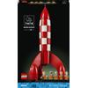 LEGO Ideas 21367 Razzo Lunare di Tintin, Kit Modellismo per Adulti, 5 Minifigure, Cane, Decorazioni Fai da Te, Regalo per Fan