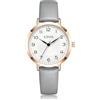 CIVO Orologio Donna Facile Lettura: Numeri Grandi Analogico Cinturino Pelle | Elegante Orologi da Polso Quadrante Piccolo con 3-Lancette Leggero per Tutti i Giorni - Regalo Moglie Mamma Compleanno Natale