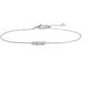 NADIR Bracciale Donna Marlù 31BR0015-W catena cutting cross con tre zirconi 3,5mm centrali