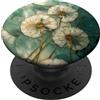 Dandelion - Floral Gifts Fiori di tarassaco macchiati motivo floreale verde salvia PopSockets PopGrip Adesivo