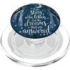 Fantasy Quote Designs Design con citazione fantasy, stelle e sogni, foresta mistica PopSockets PopGrip per MagSafe