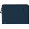 Naukay Custodia per laptop da 13,3, protettiva, antiurto, con tasca per accessori, compatibile con MacBook Air/Pro da 13/13,3 e MacBook Pro da 14, blu scuro