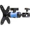 KUPO Supporto VESA Super Knuckle Kupo KS‑479 per monitor fino a 8 kg da studio e location - braccio snodato in alluminio con ricevitore baby 16 mm e rotazione da landscape a portrait fluida