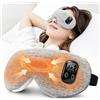 EASICUTI Maschera per gli occhi riscaldata, senza fili, per il trattamento di blefarite e occhi secchi, sollievo dall'emicrania, temperatura e timer a 4 livelli, copertura lavabile per dormire, viaggi