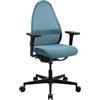 TOPSTAR | Sedia da ufficio Soft Sitness Art G | meccanica sincronizzata | con braccioli | petrolio