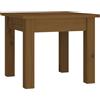 hliofuir Tavolino da caffè marrone miele, 35 x 35 x 30 cm, tavolino in legno massello di pino, piccolo tavolo da soggiorno dal design rustico, tavolino quadrato per soggiorno e corridoio