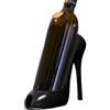 Generic Portabottiglie con tacco alto, 20,3 cm, elegante espositore per vino in scarpa con tacco alto, sofisticato portabottiglie a forma di scarpa, supporto moderno per tacco vino, champagne con tacco