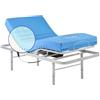 Geriafy - Letto Elettrico Regolabile in Altezza con Materasso Origin HR | Rete Motorizzata a 4 Sezioni | Design a Griglia e Fodera Impermeabile (80x190 cm)