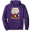 Mademark S'More Jesus Every Day - Ispirazione Cristiana del falò Felpa con Cappuccio, Unisex per Adulti, Verde Salvia, S