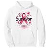 Mademark Felpa da Donna con Scritta Breast Cancer Survivor Felpa con Cappuccio, Unisex per Adulti, Viola, L