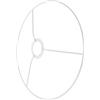 Hoement Telaio Paralume Rotondo Vintage in Ferro Base E27 da 30 Cm, Supporto Lampada Elegante e Pratico per Lampadari e Lampade da Soffitto, per Decorazione