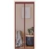 MAODOU 85 x 190 cm (33 x 74 pollici), zanzariera magnetica per porta, zanzariera magnetica, non accorciabile, marrone