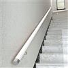 Generic Corrimano in legno per scale, corrimano per scale in legno antiscivolo, bianco, asta di supporto per corridoio, barre di supporto dritte per montaggio a parete, corrimano per ristrutturazione scale