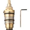 Whychstore Cartuccia termostatica universale, valvola doccia in ottone con controllo della temperatura di precisione in rame per vari dispositivi per barra doccia