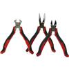 INGDAUM® Mini pinze - Tronchese frontale, tenaglia, pinza a becchi dritti e curvi, tronchese laterale, pinza piatta lunga - Acciaio al carbonio forgiato (3 pinze affilate)