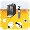 ich-zapfe Set completo Spillatore birra, Dispenser birra, Macchina per birra - STREAM 80 2-linee, 90 litri/h - dry cooler, KEG: senza; KEG 2: senza