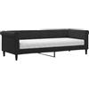 vidaXL Divano letto con materasso Nero 80x200 cm Velluto