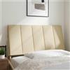 vidaXL Cuscino per testiera "Hanko" crema 100 cm in tessuto